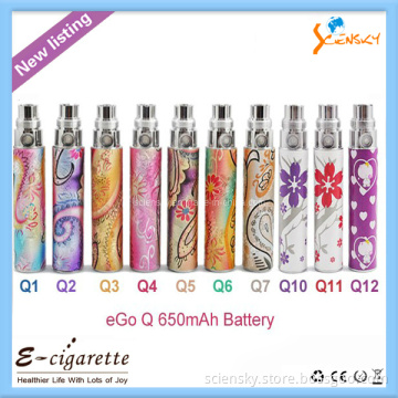 Most Popular Beauty with Top Quality EGO-Q 650/900/1100mAh Pattern Battery
